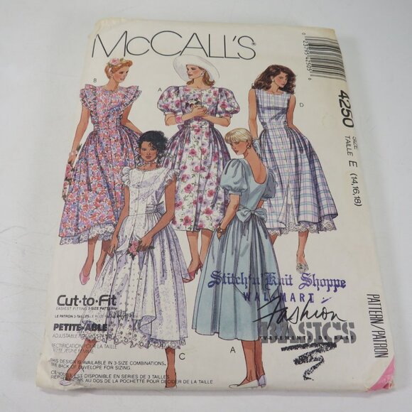 McCalls 4250 clothing pattern Dress UNCUT size 14-18 - Picture 2 of 11